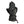 Black leather motorcycle glove with adjustable wrist strap and textured palm