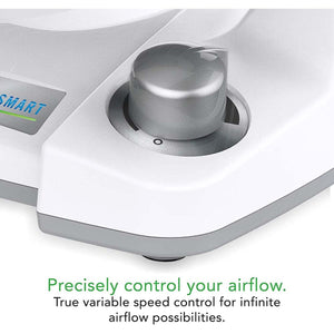 Vornado 133DC Energy Smart Compact Air Circulator Fan with Variable Speed Control - White