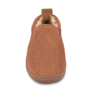 Cloud Nine Sheepskin tan suede slipper with plush lining