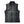 Volt black insulated vest with blue zipper pulls and stand up collar