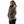 Woman wearing a Gobi Heat camouflage hooded jacket