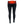 Black heated leggings with red glowing heating element on the lower back