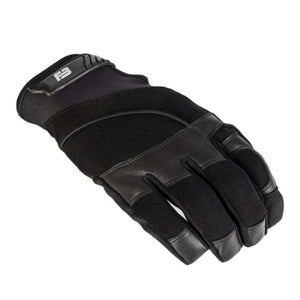 221B Tactical black leather and mesh tactical glove