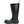 Black rubber work boot with pull tab