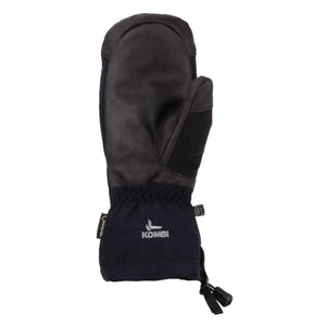 Kombi black winter mitten with adjustable wrist strap