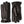 Hestra black leather gloves with snap button wrist strap