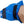 Blue textured gel ice pack wrap with black velcro straps secured around an elbow