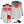 ActionHeat white puffer jacket with faux fur hood showing heating element locations and battery pack