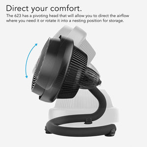 Vornado 623 Mid-Size Whole Room Air Circulator Fan - Black
