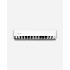 White Vornado Transom window fan with horizontal grille