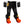 Pair of black battery powered heated socks with glowing red heating elements at the toes