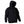 Mobile Warming black hooded sweatshirt with front kangaroo pocket and drawstring hood