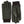 Hestra dark green suede gloves with ribbed knit cuffs
