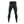 Black compression leggings with a subtle chevron pattern