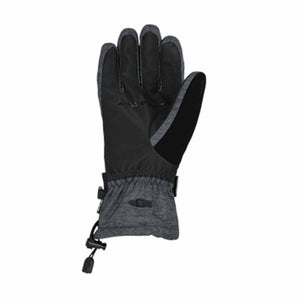 Seirus black and grey winter glove with adjustable wrist cinch