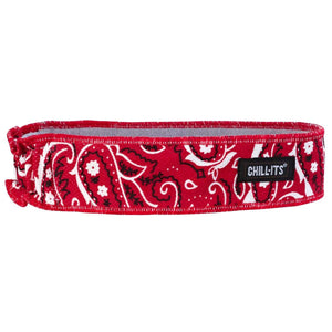 Chill-Its red bandana print cooling headband