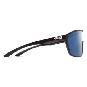 Smith Optics Boomtown Sunglasses ChromaPop Polarized Blue Mirror - Matte Black Frame