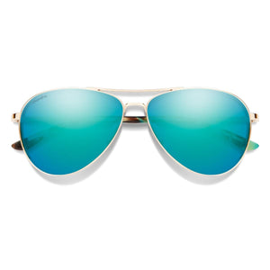 Smith Optics Langley 2 Sunglasses ChromaPop Opal Mirror - Gold Frame