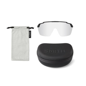 Smith Optics Shift XL Mag Sunglasses ChromaPop Photochromic Clear To Gray - Black Frame