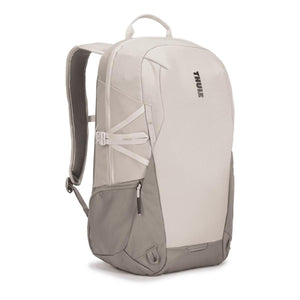 Thule beige and grey backpack with side compression straps and top handle