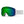 Smith snow goggles with white frame and green reflective lens