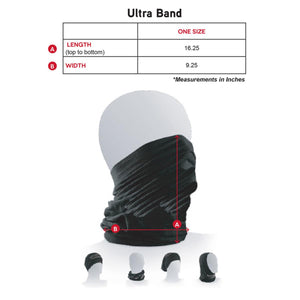 HeadSweats Ultra Band Full Multi-Purpose Headband - Dark Plaid