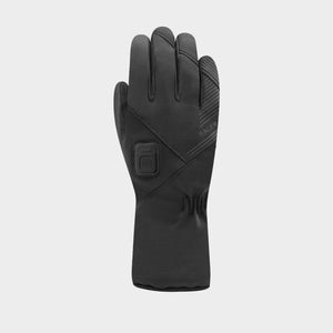 Black Racer heated glove with power button on back of hand