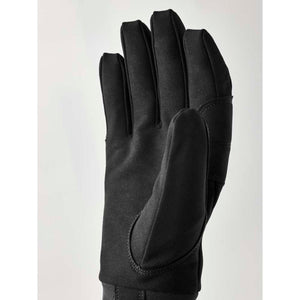 Hestra black glove showing the palm side