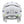 Back view of white Smith Optics Liberty ski helmet with adjustable dial and goggle strap