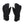 Pair of black Therm-ic gloves with logo on the back of the hand