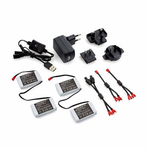 Therm-ic battery pack kit with charger and international power adapters