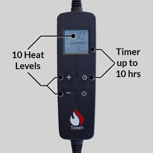 ToastiMat 2nd Generation Heated Yoga Mat - Black