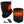 ActionHeat black fleece neck gaiter with heating elements, battery pack, and charging cable