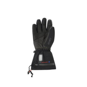 Lone Rider black heated motorcycle glove with battery compartment and adjustable wrist strap