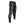 Black compression leggings with ribbed texture panels on the thighs