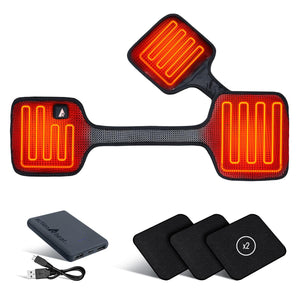 ActionHeat heating elements with power bank and charging cable