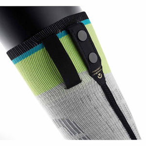 Sidas heated sock cuff with battery attachment snaps