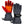 ActionHeat battery heated gloves in black with red heating element graphic