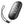 Black oval portable power bank with wrist strap and logo