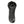 Top view of a black winter boot with laces and a rubberized toe cap