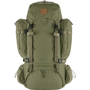 Fjallraven Kajka 65 hiking backpack in olive green