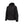 Radians black hooded softshell heated jacket with front zipper and chest pocket