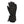Black insulated winter glove with wrist strap and adjustable cuff