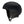 Matte black Smith Optics snow helmet with ear pads and chin strap