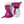 Hestra purple and white winter mittens with adjustable wrist straps