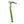 Black Diamond green ice axe with a curved shaft and black head