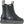 Korkers black waterproof slip on boot with grey pull tabs and K logo