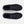 Top view of Under Armour black athletic shoes with grey laces