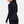 Back view of Under Armour black long sleeve mock neck shirt