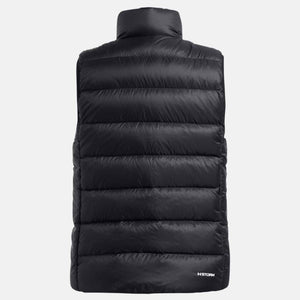 Back view of a black Under Armour Storm puffer vest